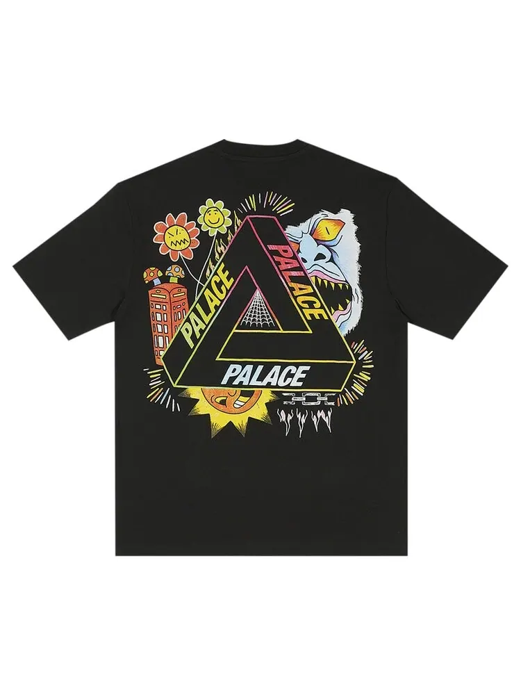 Футболка Palace Tri-Lottie 'Black' — изображение 2 из 2, черный
