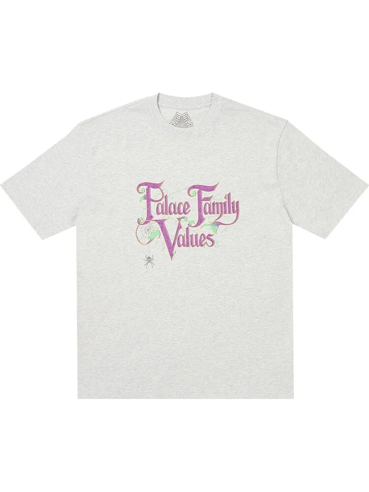 Футболка Palace Family Values 'Grey Marl' — изображение 1 из 1, серый