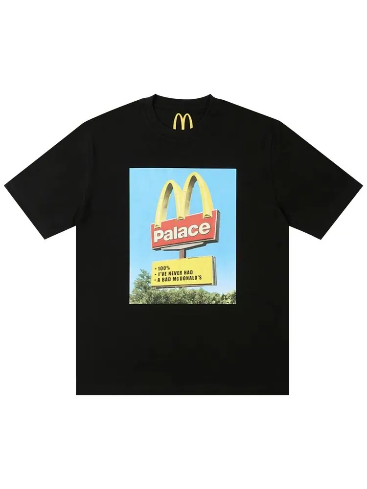 Футболка Palace x McDonald's Sign T-Shirt 'Black' — изображение 1 из 1, черный