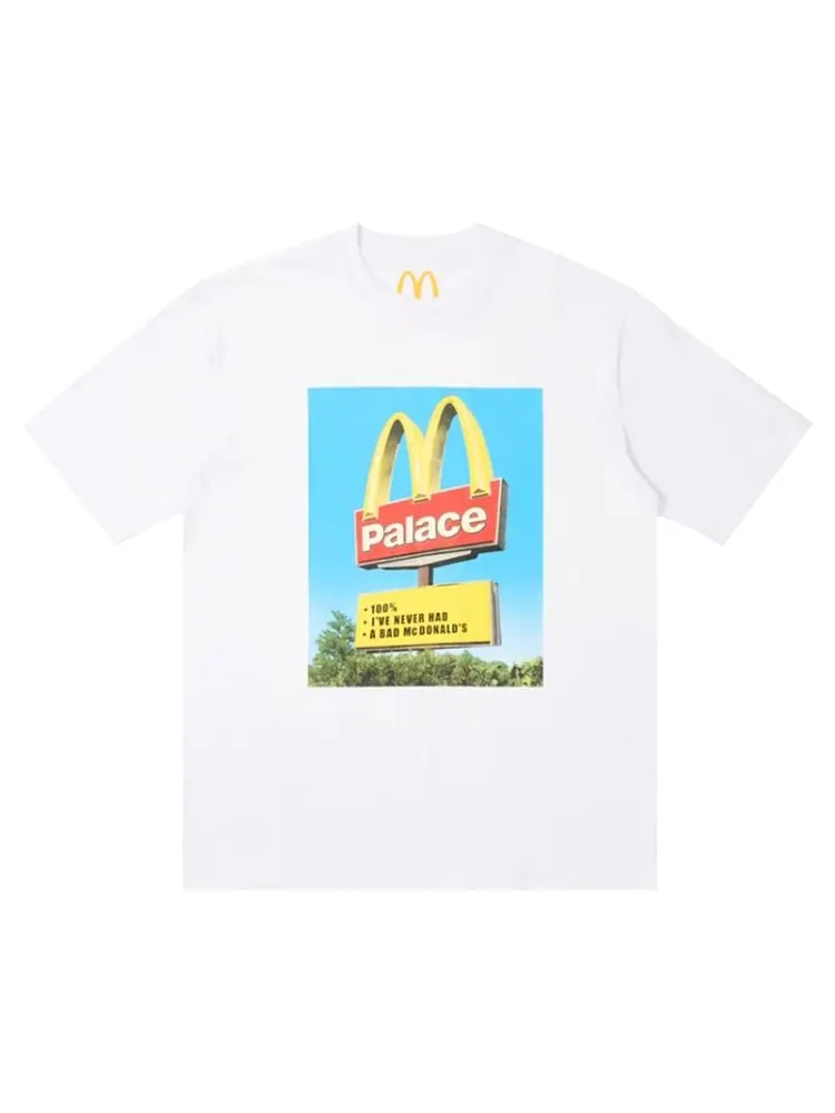 Футболка Palace x McDonald's Sign T-Shirt 'White' — изображение 1 из 1, белый