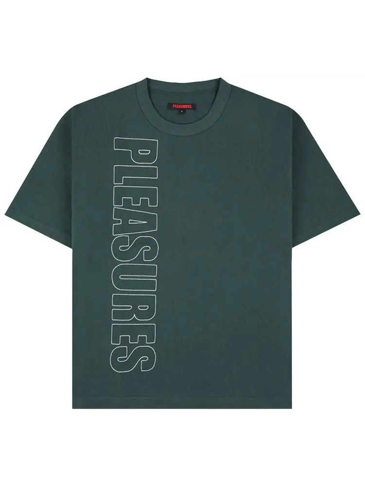 Рубашка Pleasures Outline Heavyweight Shirt — изображение 1 из 1, зеленый