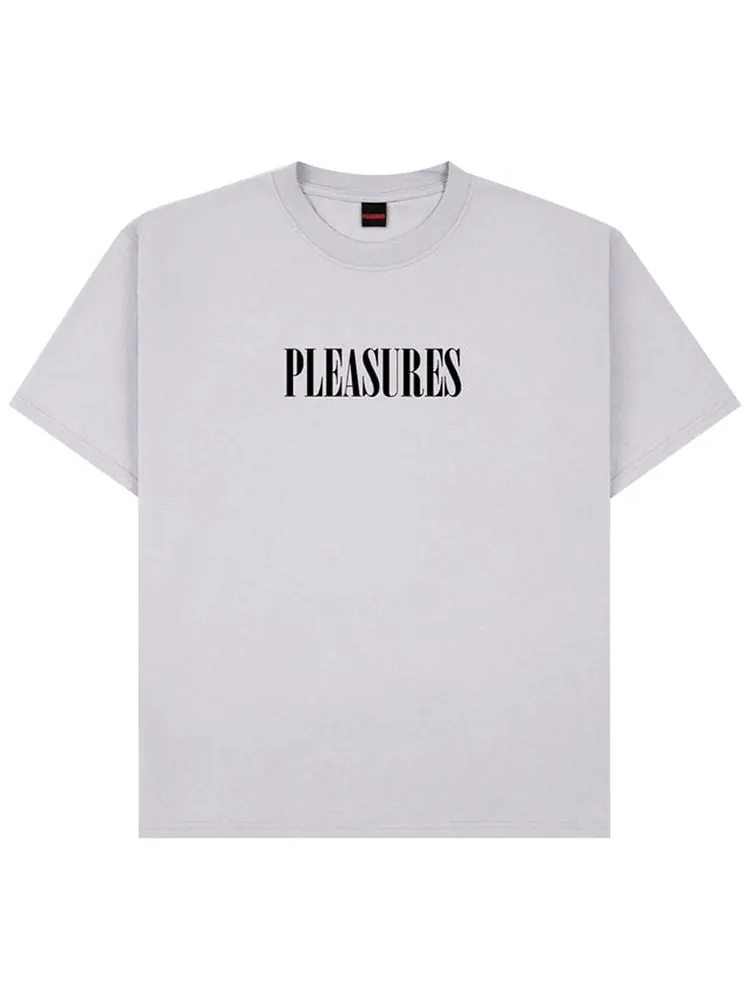 Pleasures Футболка с символикой выставки "Удовольствия" "Серебряная" — изображение 1 из 2, серый