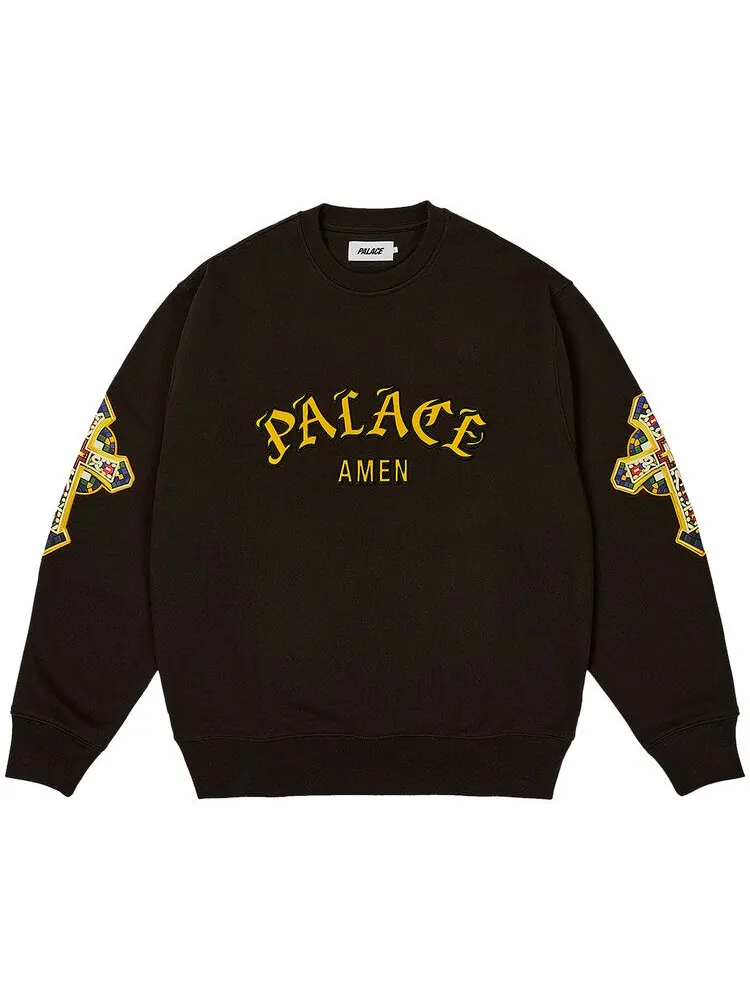 Свитер Palace Saints Crew — изображение 1 из 2, черный