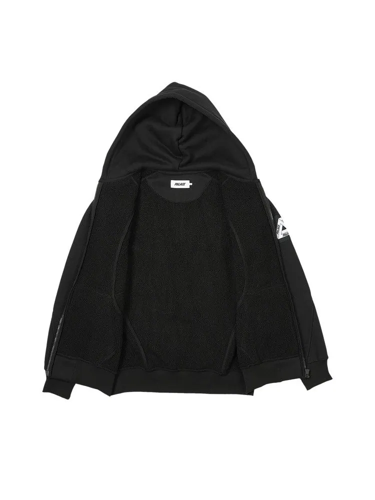 Толстовка Palace Bonded Sherpa Zip Hood — изображение 3 из 3, черный