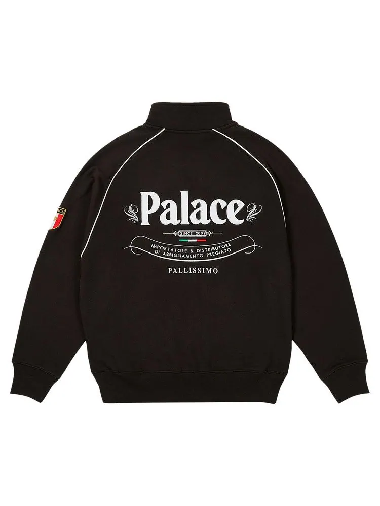 Толстовка Palace Italia Zip Funnel — изображение 2 из 2, черный