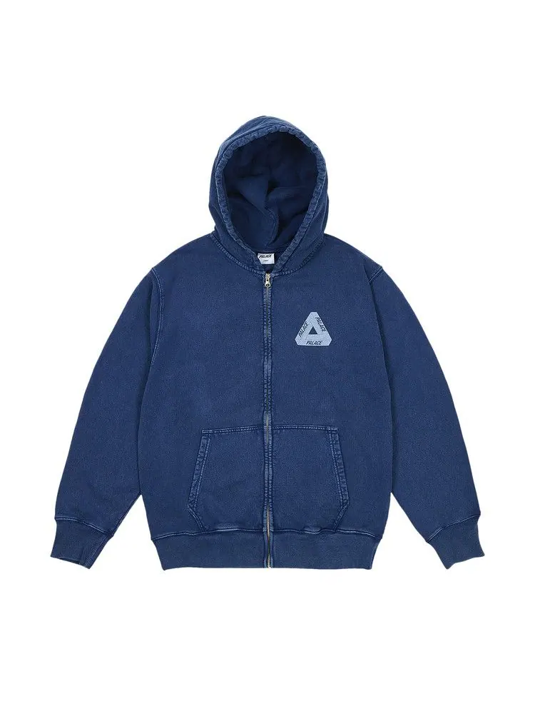 Толстовка Palace Pigment Wash Tri-Ferg Hood — изображение 1 из 2, темно-синий