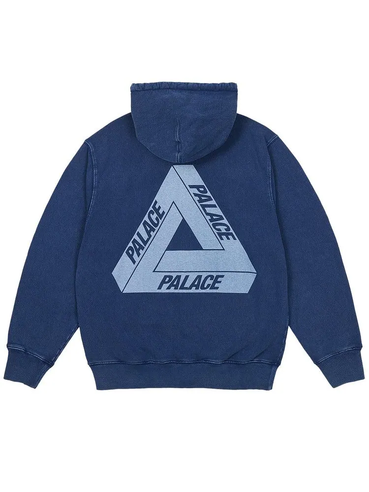 Толстовка Palace Pigment Wash Tri-Ferg Hood — изображение 2 из 2, темно-синий