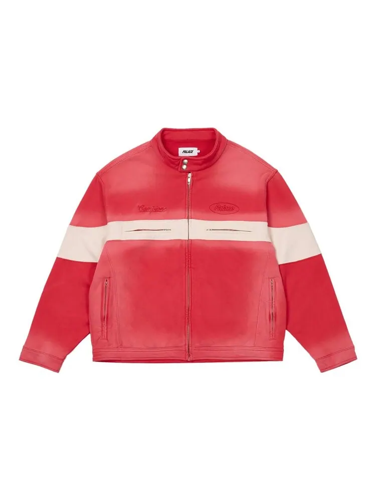 Куртка Palace Washed Moto Jacket — изображение 1 из 2, красный