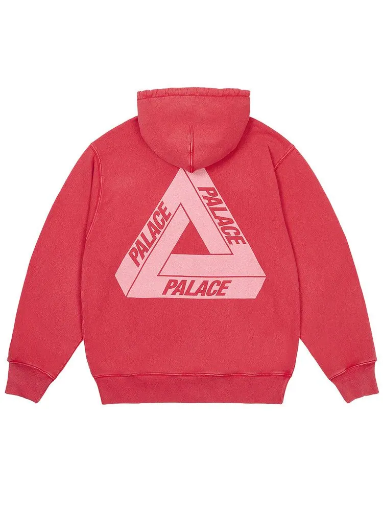 Толстовка Palace Pigment Wash Tri-Ferg Hood — изображение 2 из 2, красный