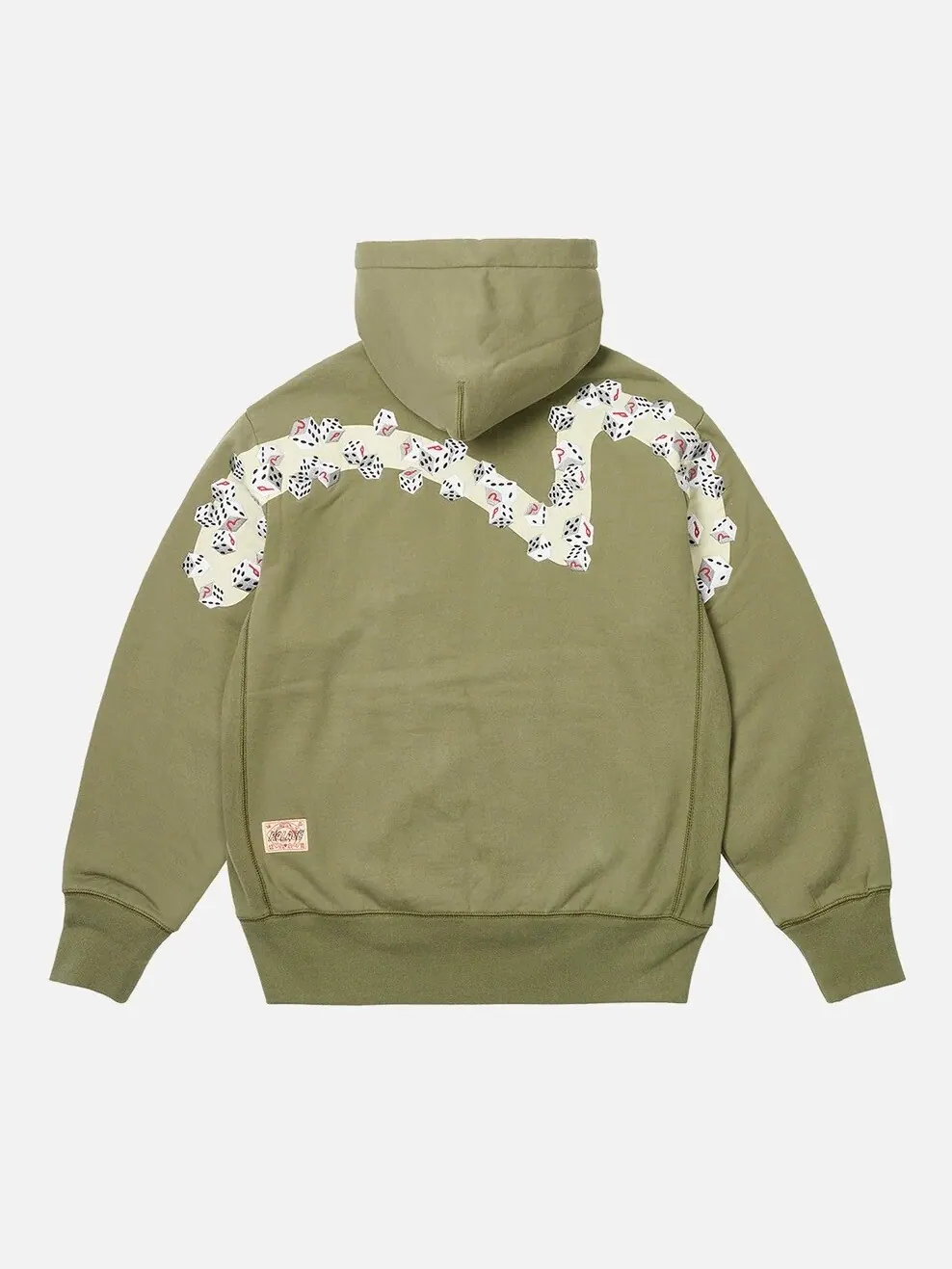 Толстовка Palace x Evisu Zip — изображение 2 из 4, оливковый