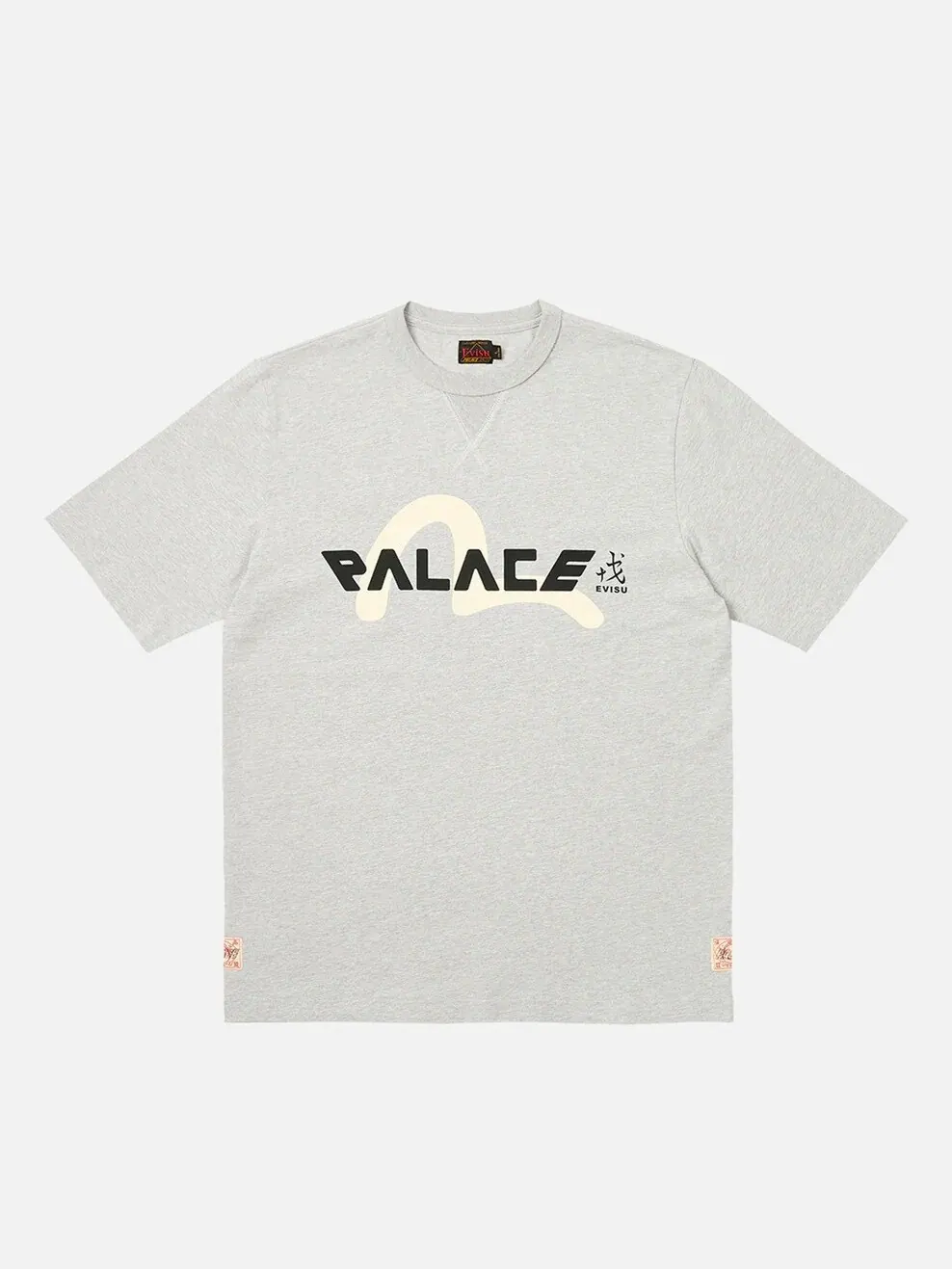 Футболка Palace x Evisu Logo — изображение 1 из 3, серый