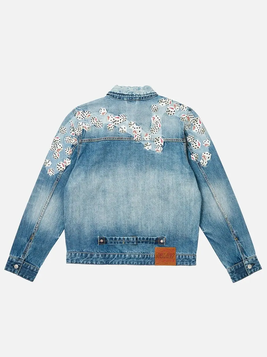 Куртка Palace x Evisu Dice Denim — изображение 2 из 4, светлая стирка