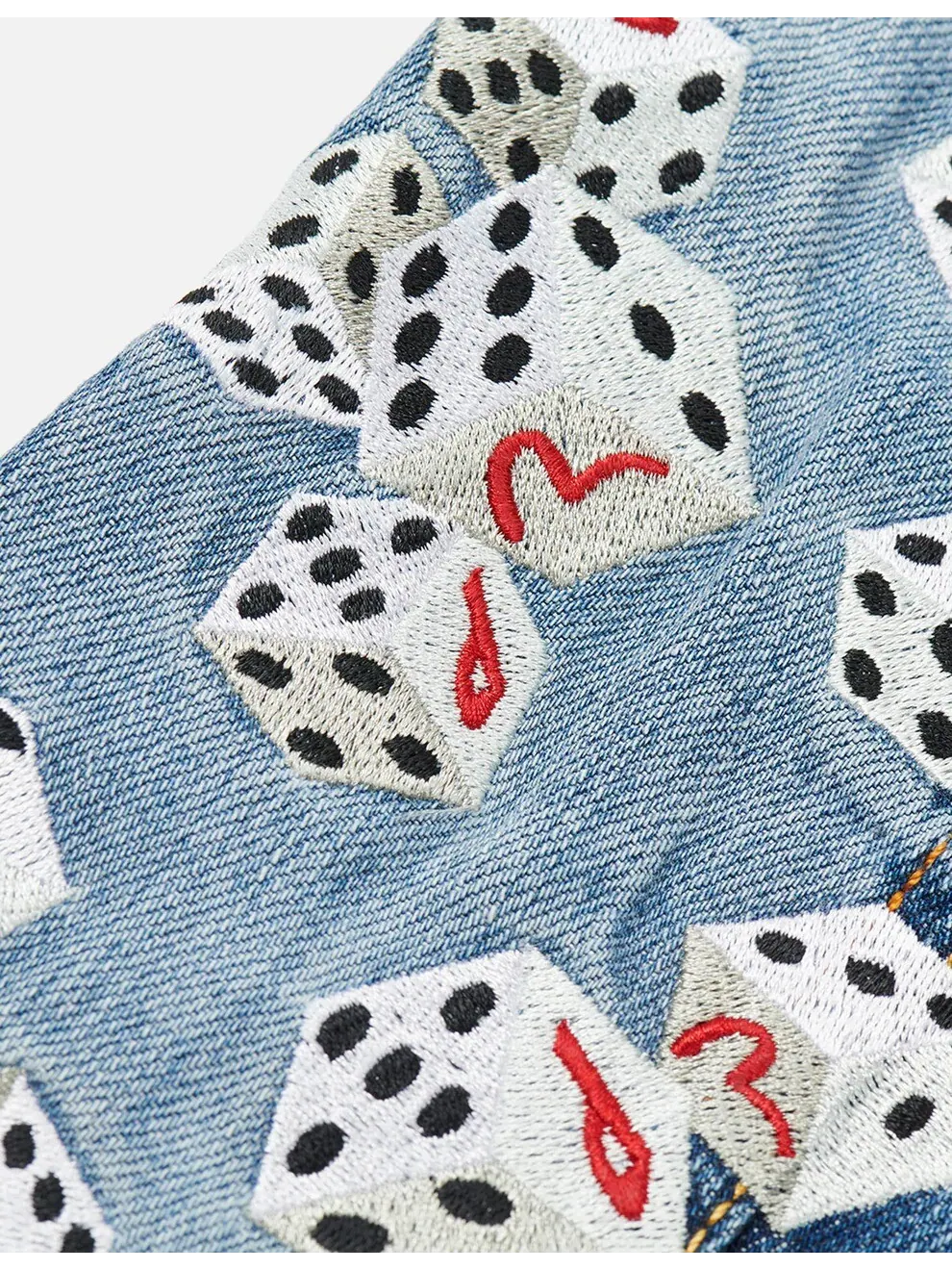 Куртка Palace x Evisu Dice Denim — изображение 4 из 4, светлая стирка