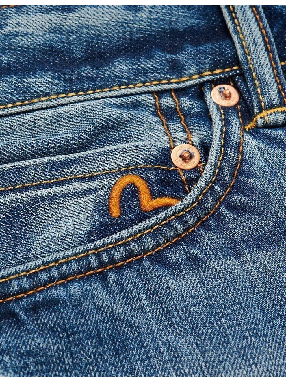 Джинсы Palace x Evisu Dice Denim — изображение 3 из 4, светлая стирка