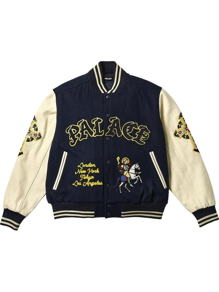 Куртка Palace Saints Varsity 'Navy' — изображение 1 из 4, синий