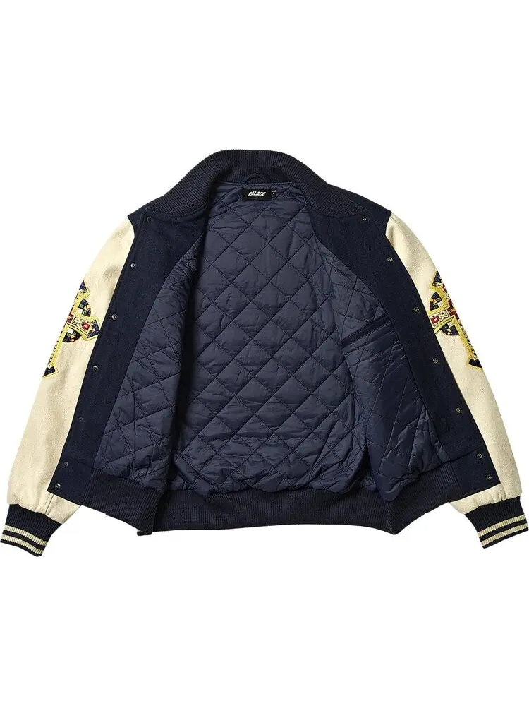 Куртка Palace Saints Varsity 'Navy' — изображение 2 из 4, синий
