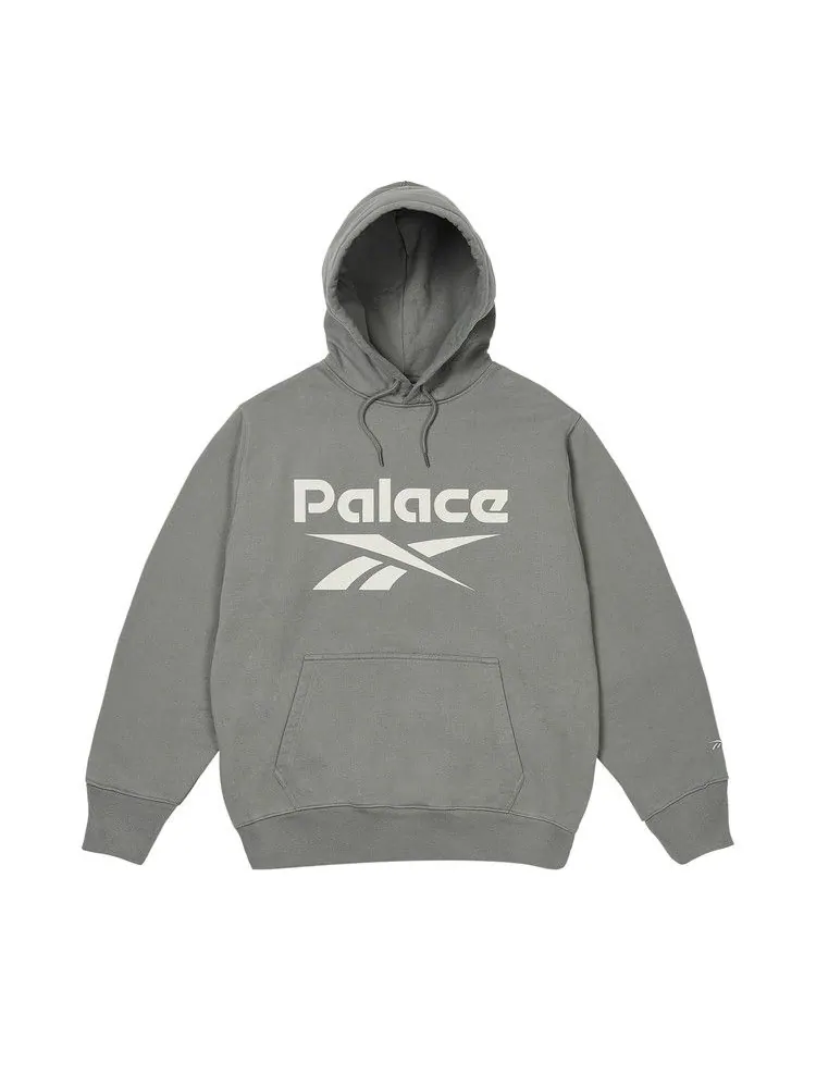 Толстовка Palace x Reebok Hood — изображение 1 из 2, серый