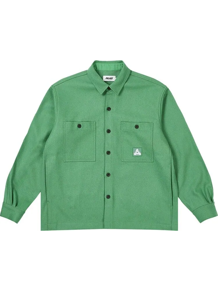 Куртка Palace Wool Shirt 'Sweet Pea Green' — изображение 1 из 2, зеленый