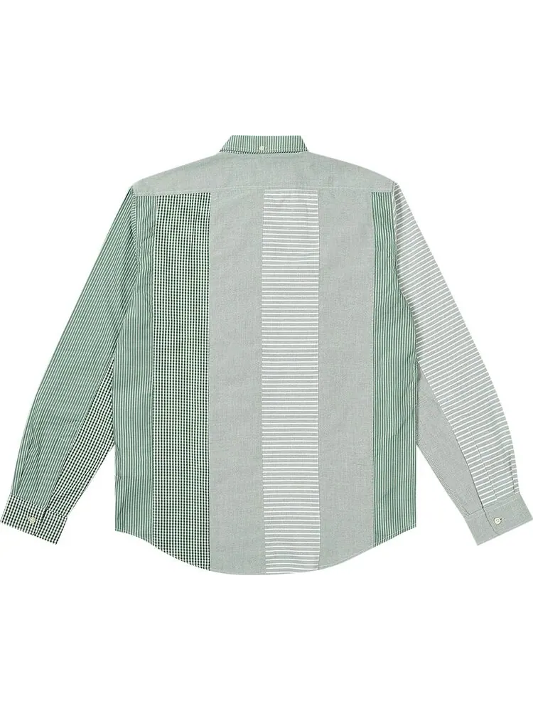 Рубашка Palace Patchwork Stripe 'Green' — изображение 2 из 2, зеленый