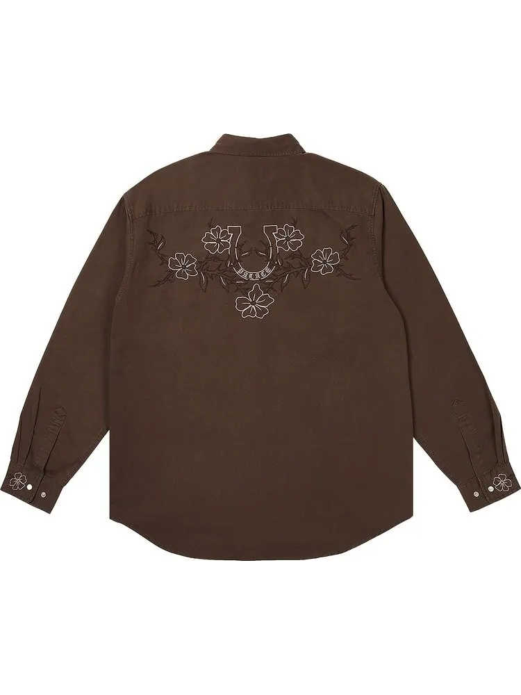 Рубашка Palace Flexus 'Nice Brown' — изображение 2 из 2, коричневый