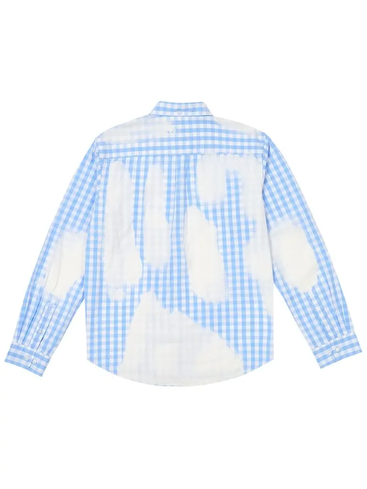 Рубашка Palace Bleached Out Shirt — изображение 2 из 2, синий