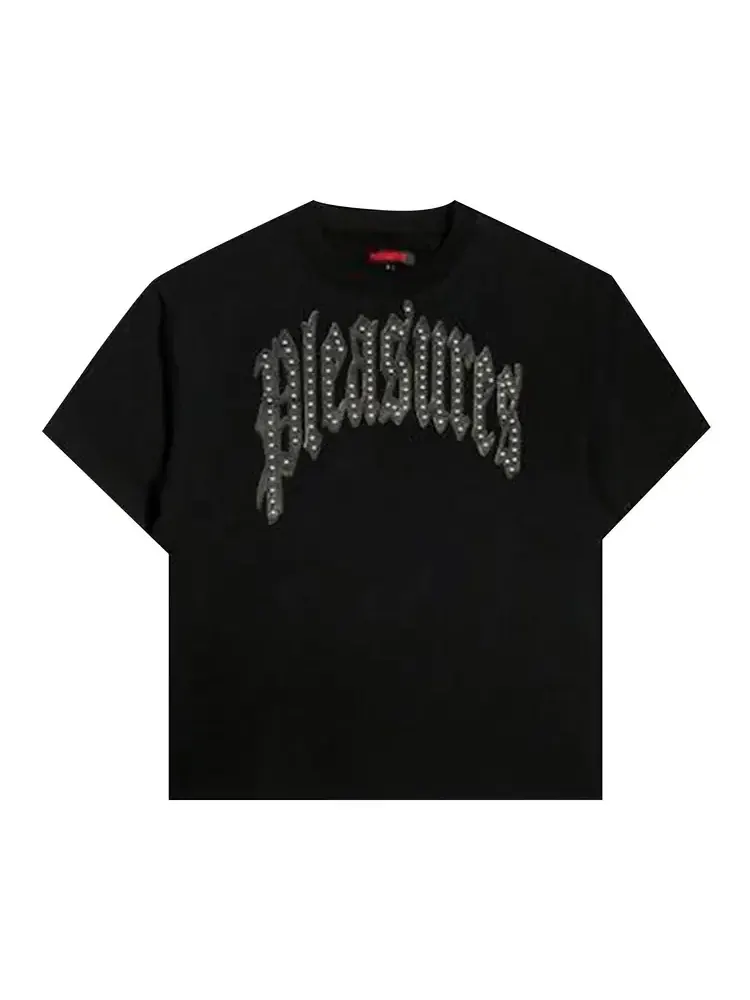 Футболка Pleasures Twitch Studded Crewneck — изображение 1 из 2, черный