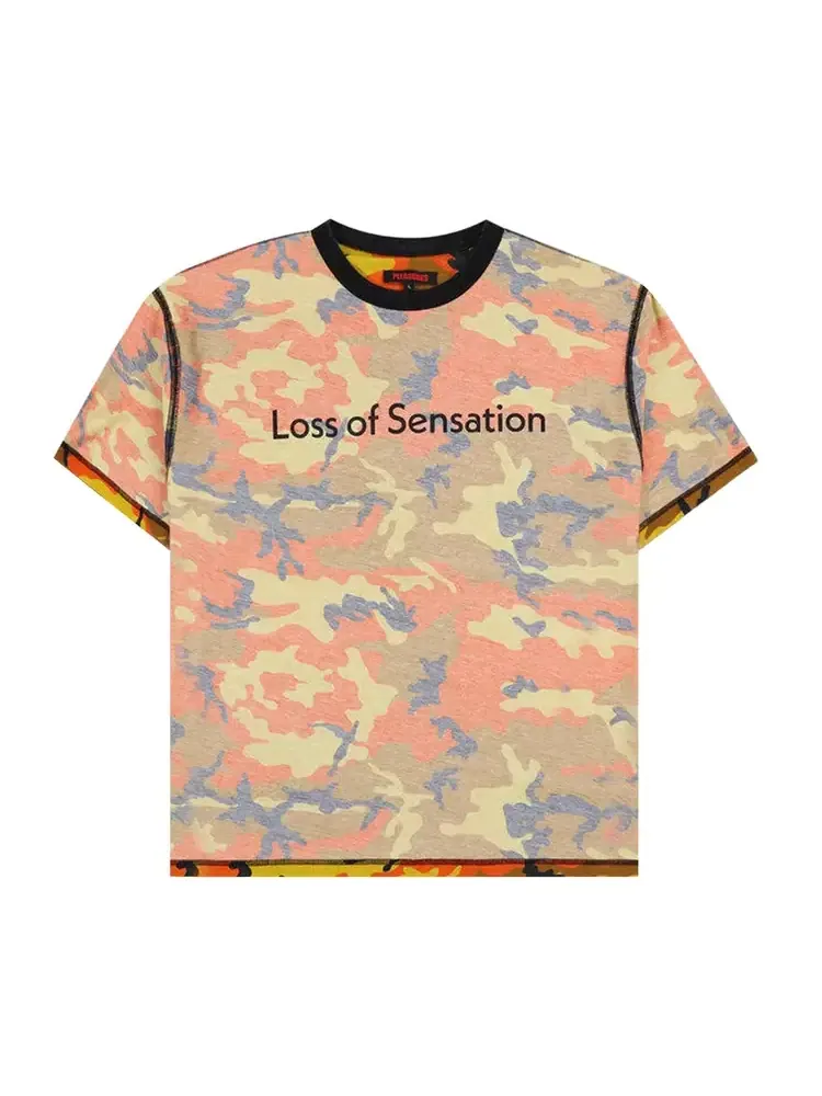 Футболка Pleasures Sensation Camo — изображение 1 из 1, оранжевый