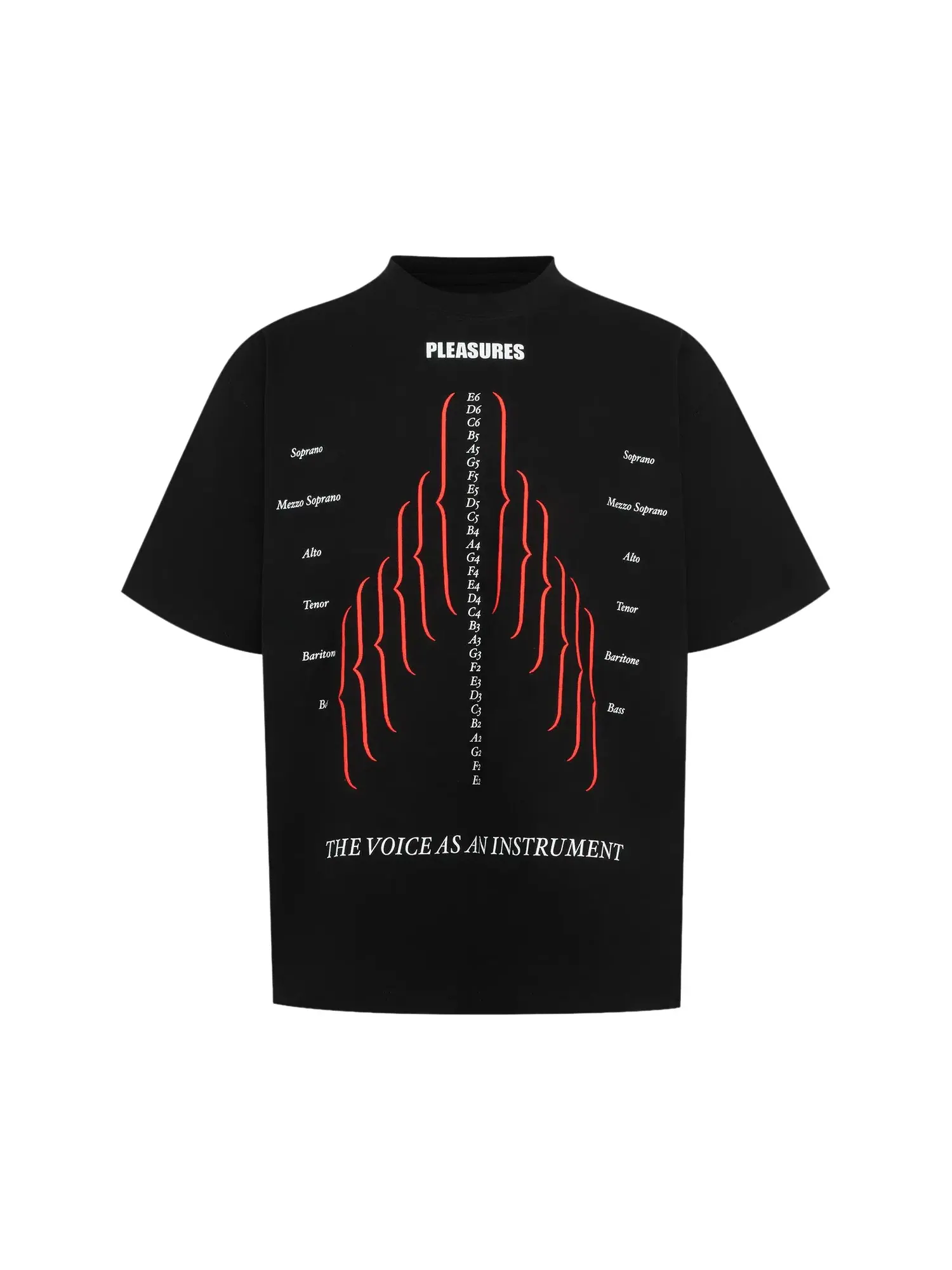 Футболка Pleasures Choir Heavyweight Shirt — изображение 1 из 2, черный