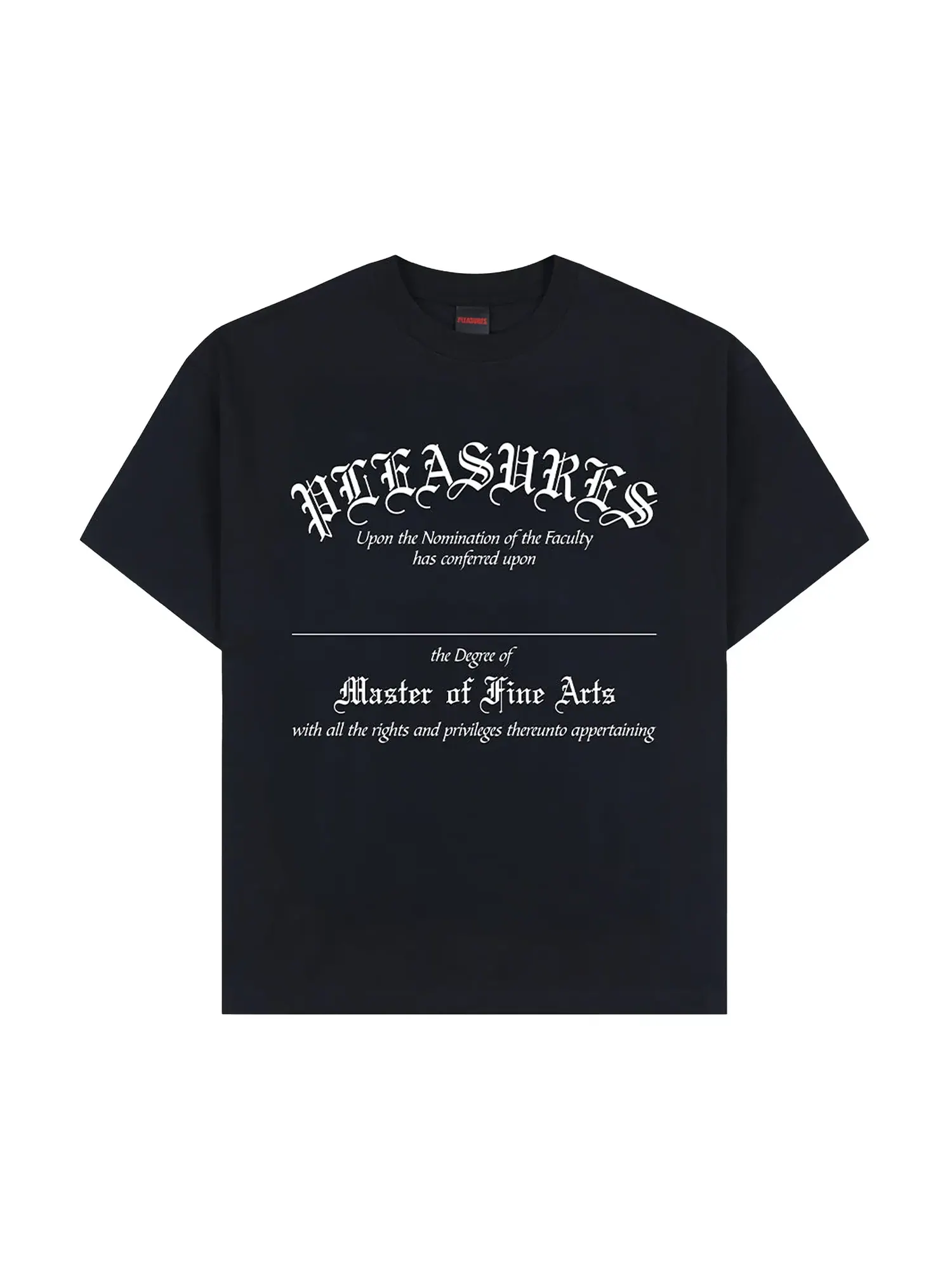 Футболка Pleasures Degree — изображение 1 из 1, черный