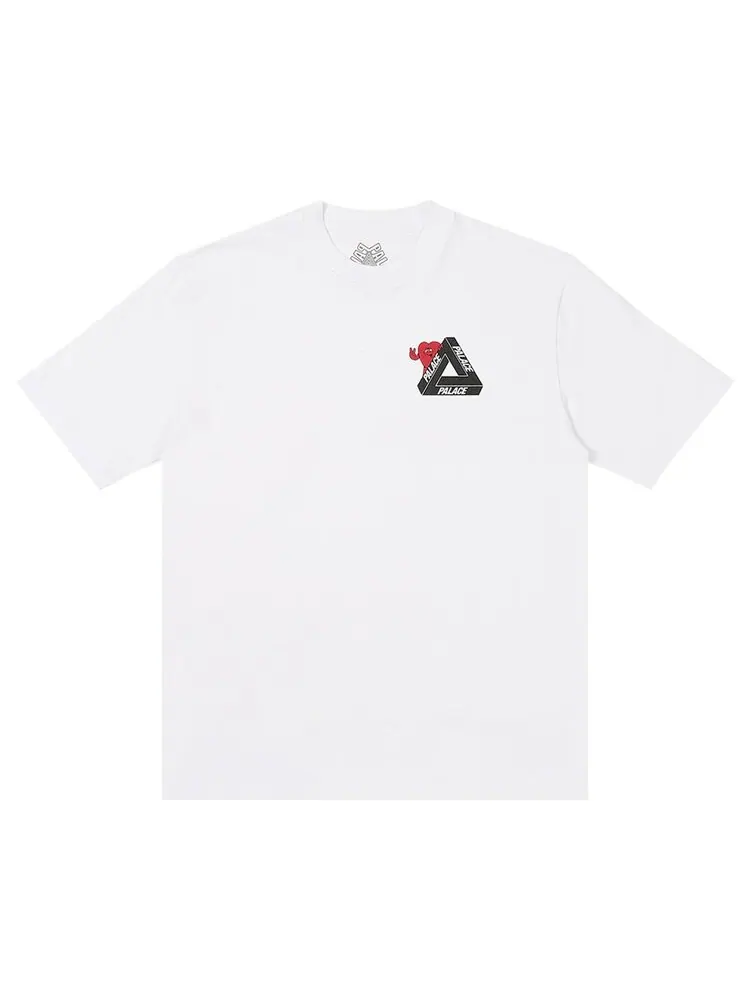 Футболка Palace Tri-Hearts 'White' — изображение 1 из 2, белый