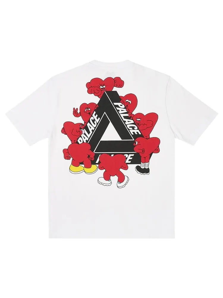 Футболка Palace Tri-Hearts 'White' — изображение 2 из 2, белый