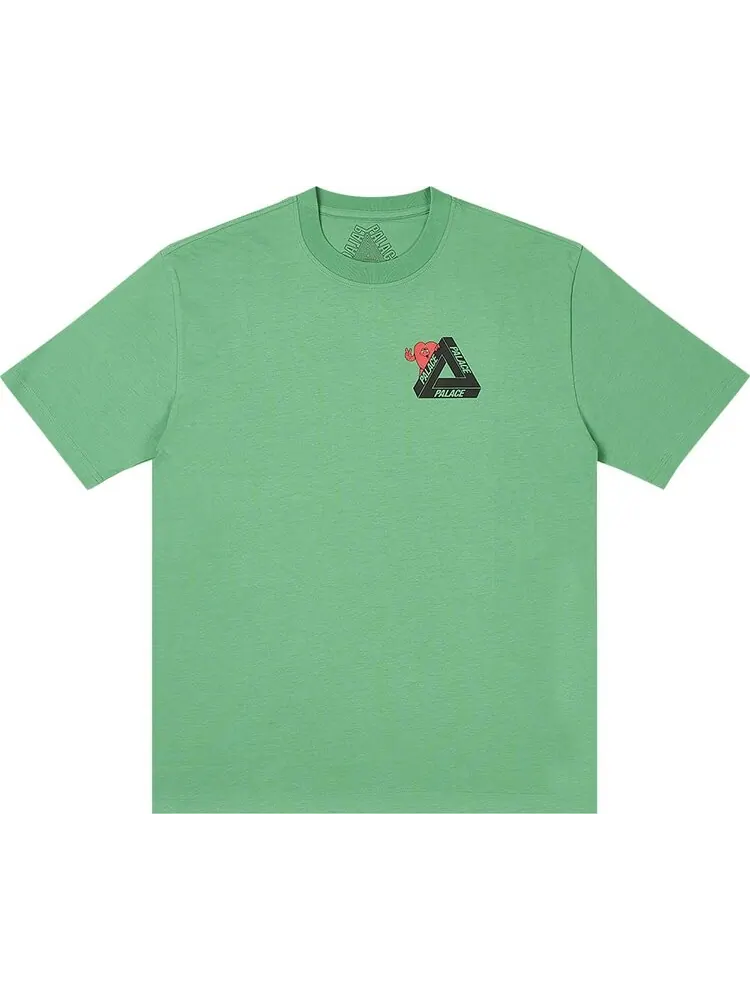 Футболка Palace Tri-Hearts 'Sweet Pea Green' — изображение 1 из 2, зеленый