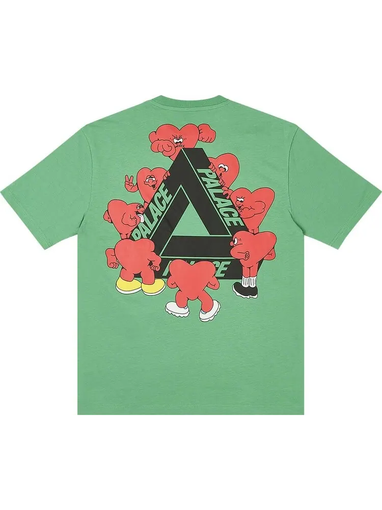 Футболка Palace Tri-Hearts 'Sweet Pea Green' — изображение 2 из 2, зеленый