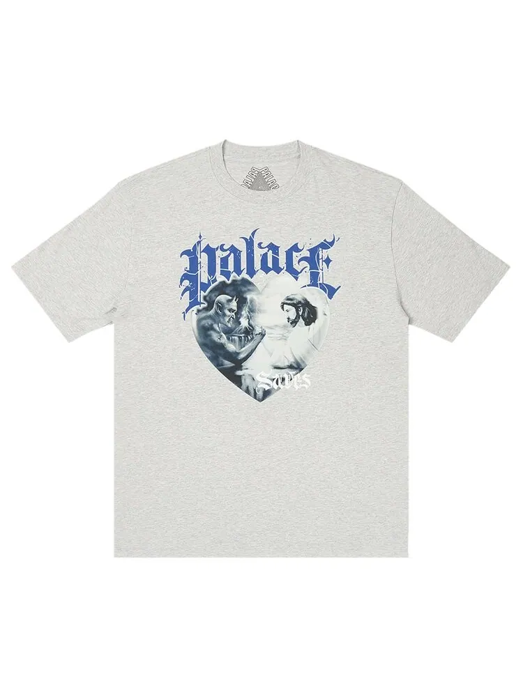Футболка Palace Save Thyself T-Shirt — изображение 1 из 2, серый