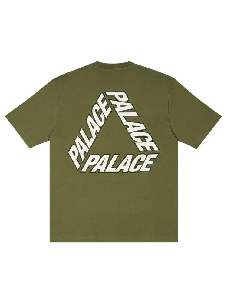 Футболка Palace P-3 Outline T-Shirt — изображение 2 из 2, зеленый