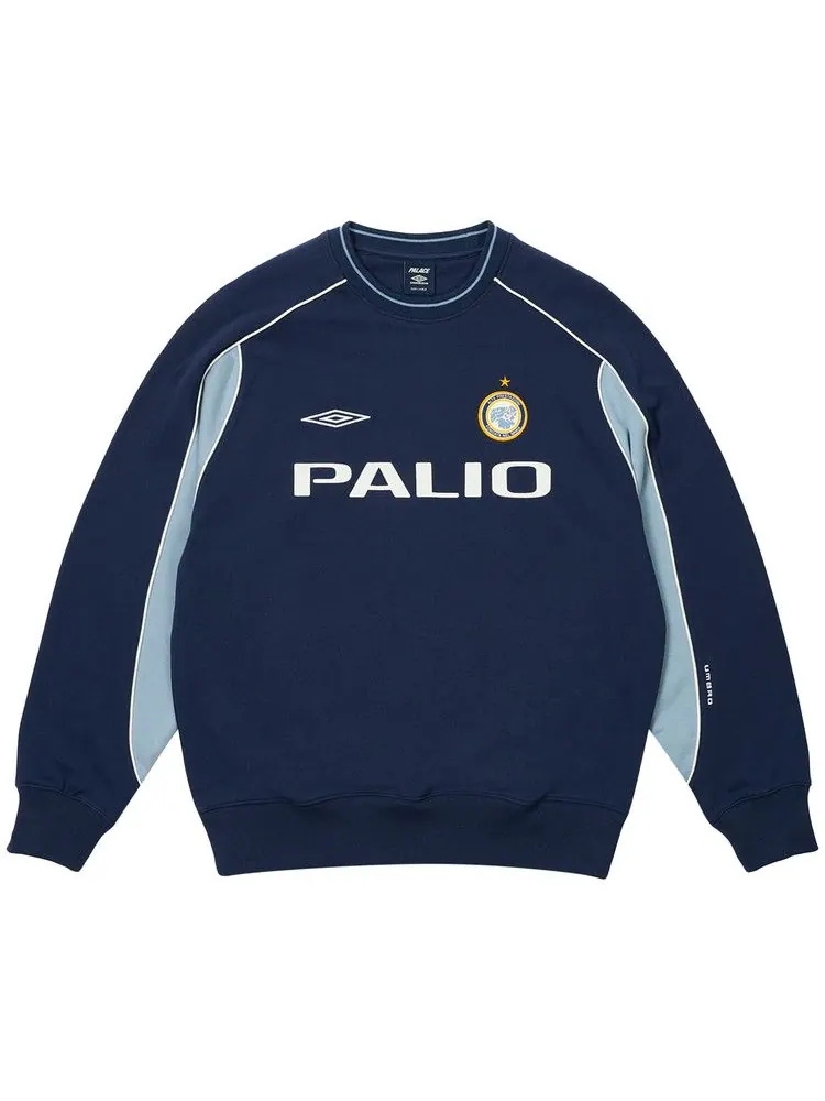 Свитер Palace x Umbro Warm Up Crew — изображение 1 из 2, синий