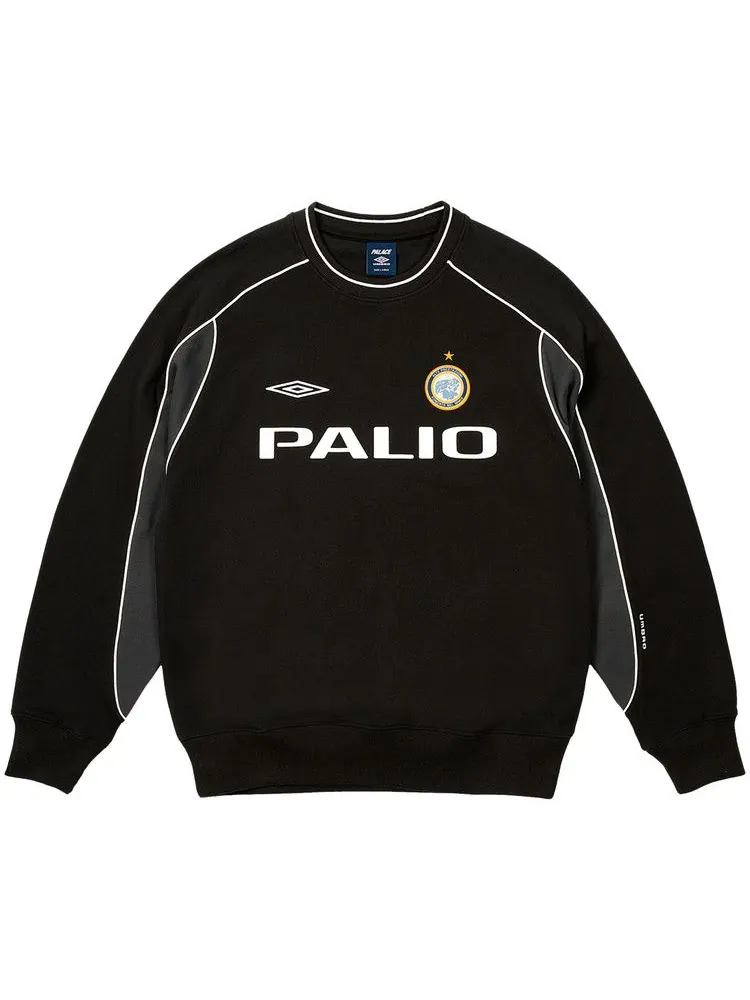 Свитер Palace x Umbro Warm Up Crew — изображение 1 из 2, черный