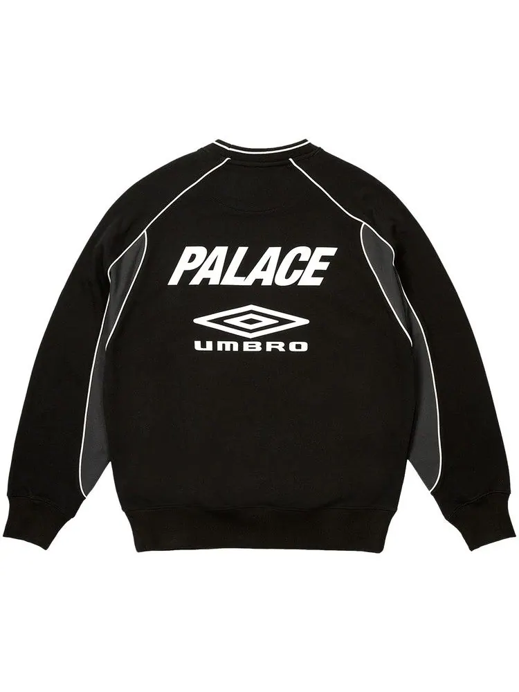 Свитер Palace x Umbro Warm Up Crew — изображение 2 из 2, черный