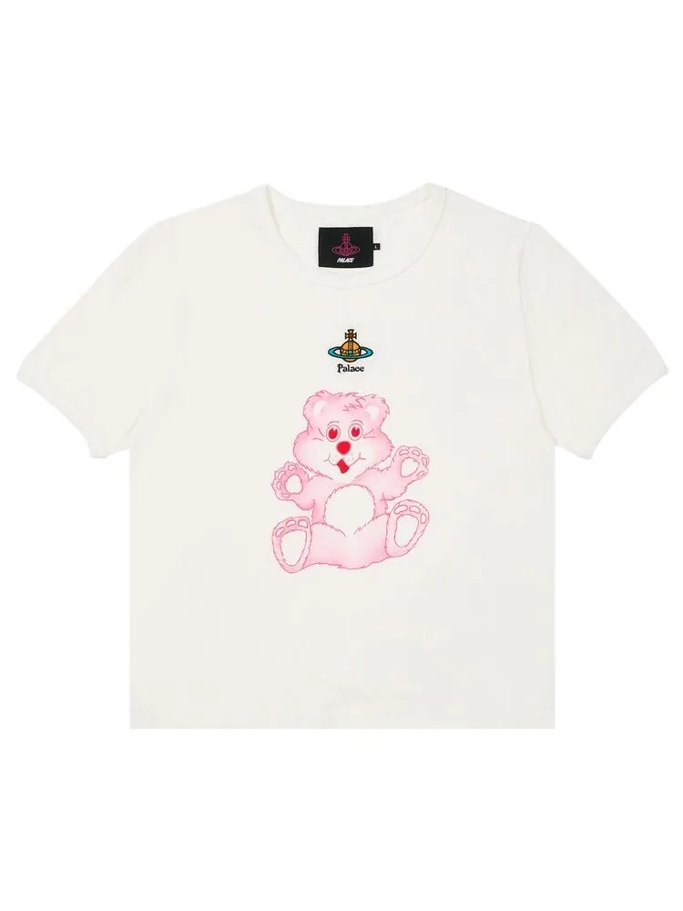 Футболка Palace x Vivienne Westwood Baby Tee Off White — изображение 1 из 1, белый