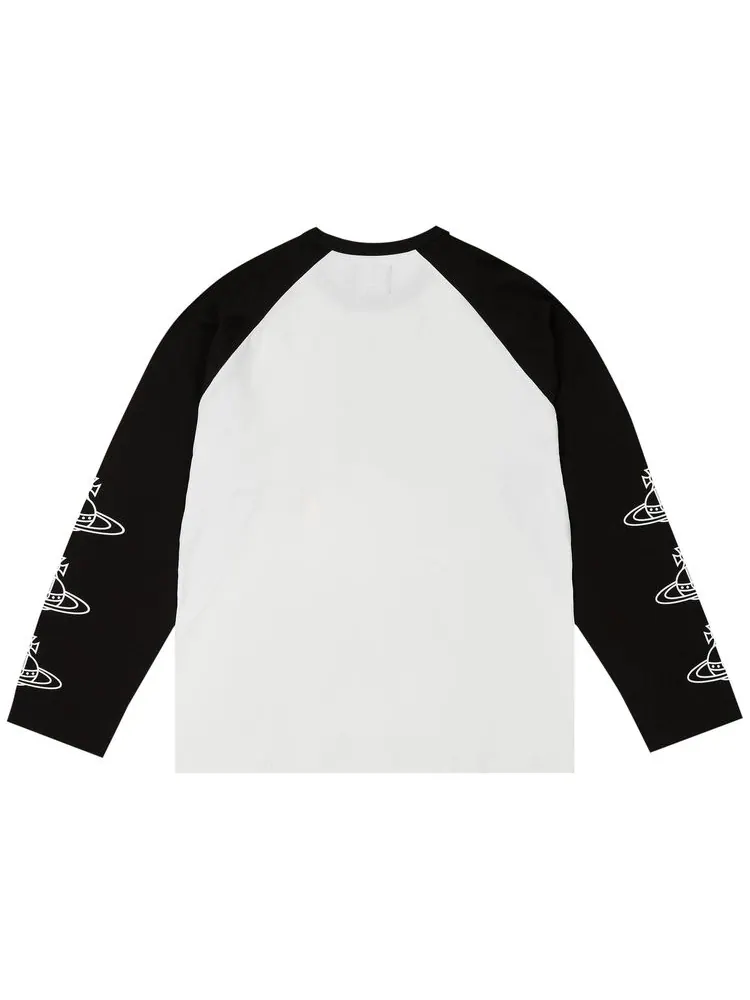 Лонгслив Palace x Vivienne Westwood Raglan Long-Sleeve 'White/Black' — изображение 2 из 2, белый/черный