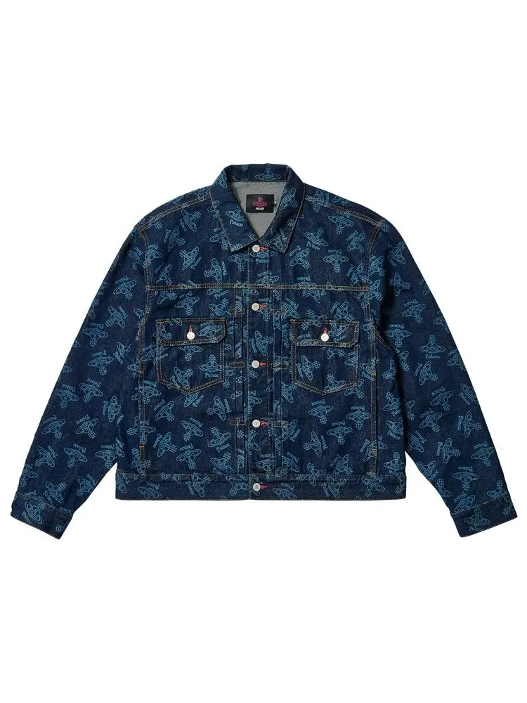 Куртка Palace x Vivienne Westwood Denim Jacket Indigo — изображение 1 из 2, синий