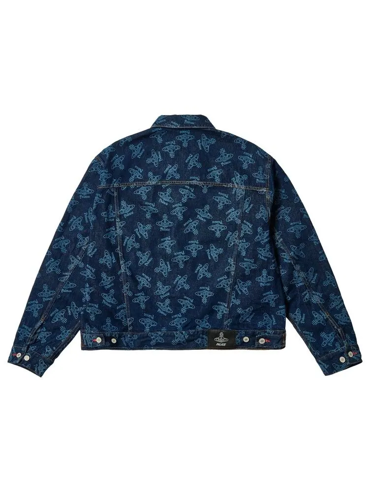 Куртка Palace x Vivienne Westwood Denim Jacket Indigo — изображение 2 из 2, синий