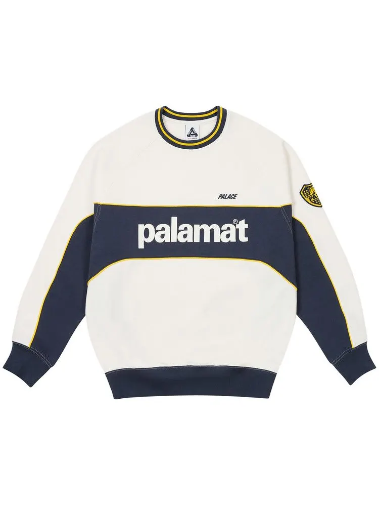 Свитер Palace Palamat Crew — изображение 1 из 2, белый/темно-синий
