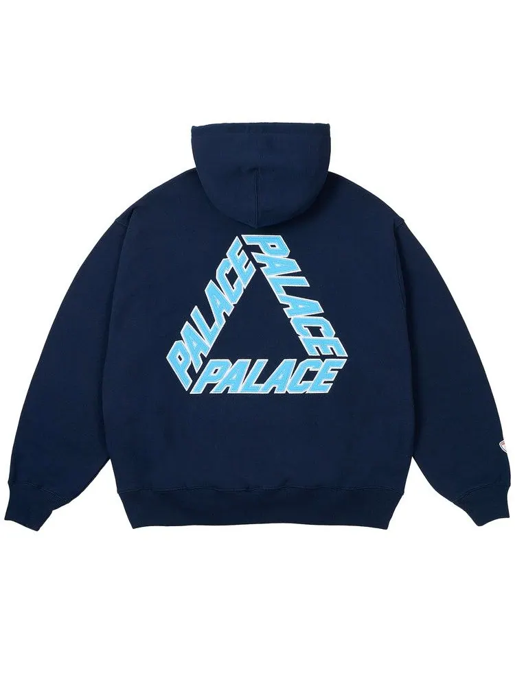 Толстовка Palace Athlique P3 Hood — изображение 2 из 2, темно-синий