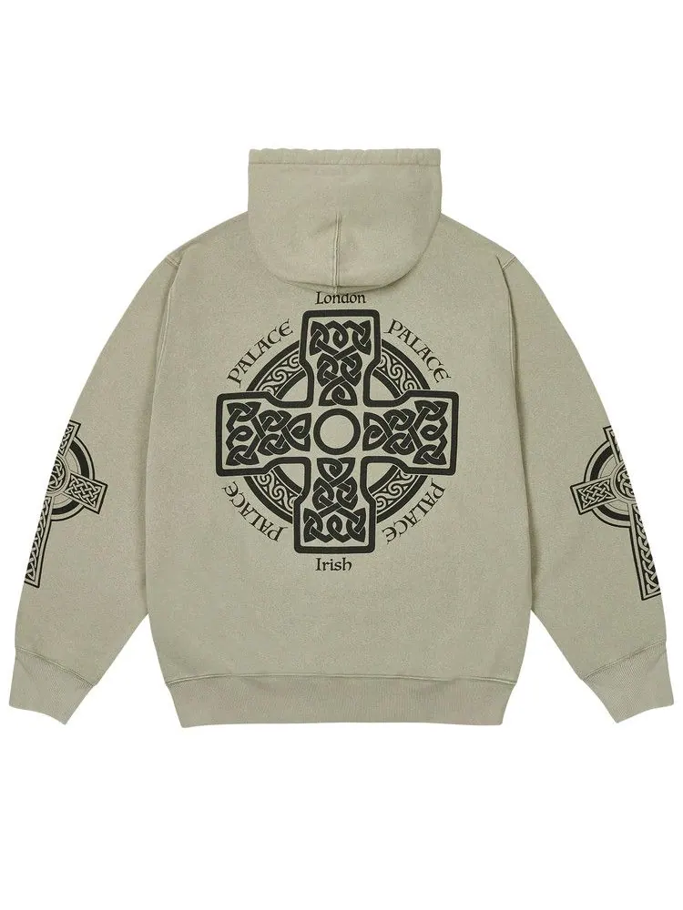 Толстовка Palace Celtic Zip Hood — изображение 2 из 2, глубокий зеленый