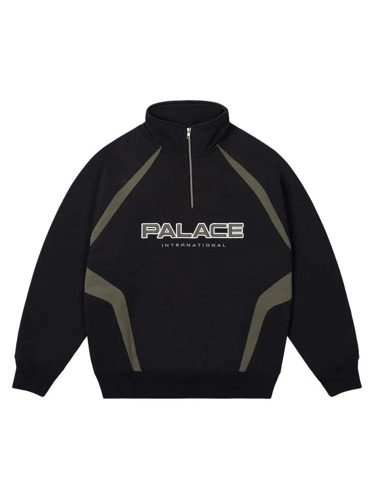 Толстовка Palace International 1/4 Zip — изображение 1 из 2, черный