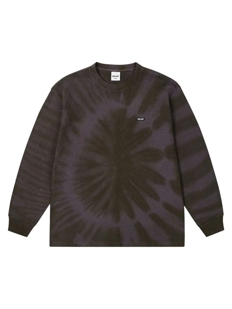 Лонгслив Palace Tie-Dye Waffle Long-Sleeve — изображение 1 из 2, серый