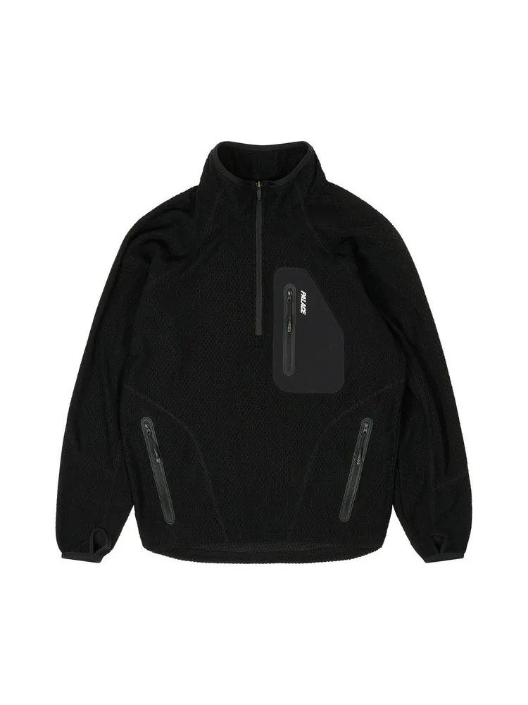Куртка Palace Run It 1/2 Zip Thermal Track Jacket — изображение 1 из 2, черный