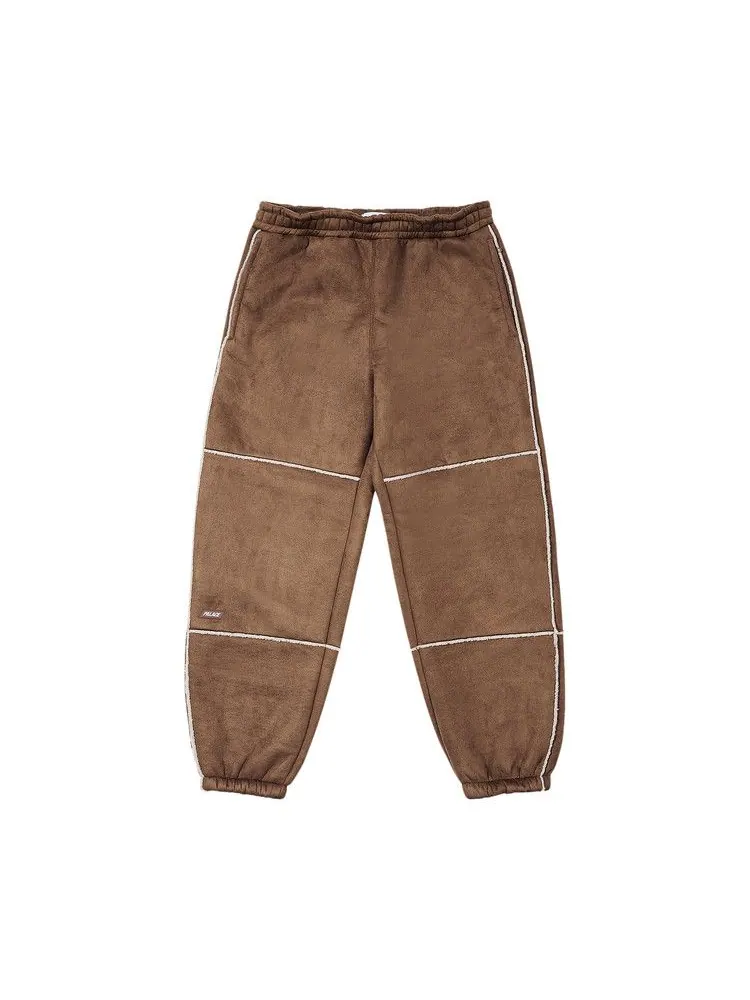 Джоггеры Palace Sherpa Faux Suede Jogger — изображение 1 из 2, коричневый