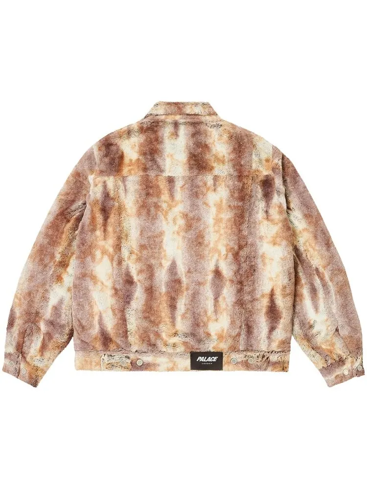 Куртка Palace Furry Trucker Jacket — изображение 2 из 2, коричневый